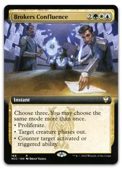 Brokers Confluence (Extended Art) #168 (NM) Streets New Capenna NCC Magic MTG - Image 1