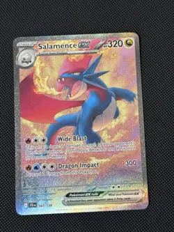 Pokemon TCG Salamence EX Journey Together Special Illustration Rare Card 187/159 - Image 1