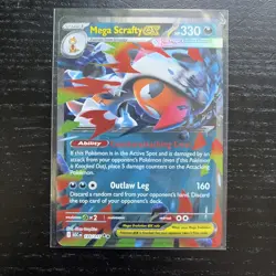 Mega Scrafty ex 135/217 Double Rare Ascended Heroes Pokemon - Image 1