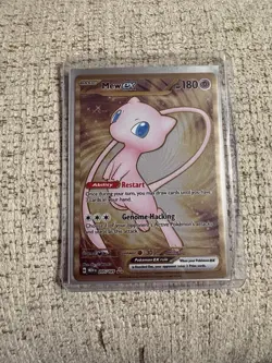 Pokemon TCG Mew EX Gold 205/165 Scarlet & Violet 151 Metal Promo Card NM Mint - Image 3