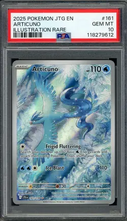 PSA 10 Articuno (Illustration Rare) Journey Together 161/159 Pokemon Card B11 - Image 1