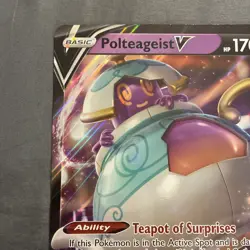 Polteageist V SWSH021 Black Star Promo Jumbo Oversized Pokemon TCG - Image 3