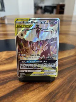 Pokemon TCG – Espeon & Deoxys GX – Black Star Promo SM240 – Near Mint / Mint - Image 1