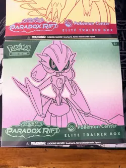 Pokemon Center Paradox Rift Lot of 2 Sealed ETB’s - Roaring Moon + Iron Valiant - Image 3
