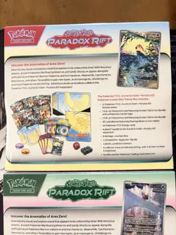 Pokemon Center Paradox Rift Lot of 2 Sealed ETB’s - Roaring Moon + Iron Valiant - Image 5
