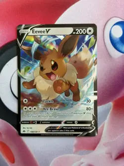 Eevee V 108/159 Holo V Rare Crown Zenith Pokemon Holo Near Mint - Image 1
