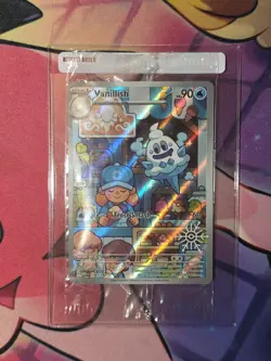 Pokemon Vanillish Holiday Calendar 2025 Festive Stamp Promo Card Sealed 190/182 - Image 1