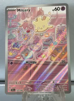 MILCERY- 152/142 SV Stellar Crown Illustration Rare Holo - Pokemon TCG NM - Image 1
