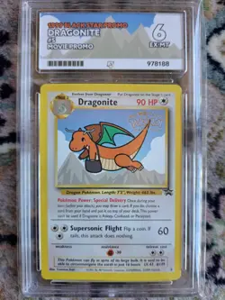 Pokemon Dragonite Black Star Promo #5 First Movie Promo WOTC - ACE 6 - Image 1