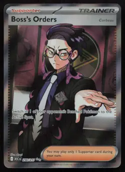 Boss's Orders [Corbeau] 256/217 Ultra Rare Ascended Heroes Pokemon Holo NM - Image 1