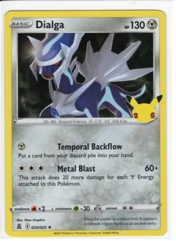 Pokemon TCG - Celebrations - Dialga - 020/025 - Holo Rare - Image 1