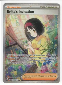 Pokemon TCG - SV 151 - Erika's Invitation - 203/165 - Special Illustration Rare - Image 1