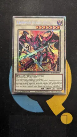 BLZD-EN037 Crimson Blade Dragon Starlight Rare 1st Edition YuGiOh - Image 1