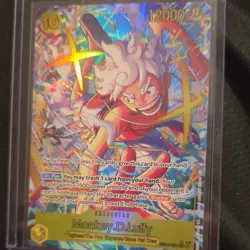 Bandai One Piece CCG Monkey.D.Luffy Egghead EB04-061 Holo Character 12000 Power - Image 1