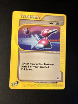 Pokemon Card Old Comune Expedition Set Base ENG 157/165 Switch Trainer - Image 1