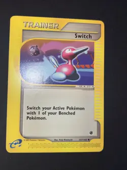 Pokemon Card Old Comune Expedition Set Base ENG 157/165 Switch Trainer - Image 4
