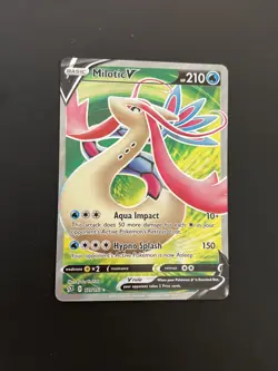 Pokemon Card Milotic V 179/192 Near Mint + Full Art Eng Rare Foil - Image 1