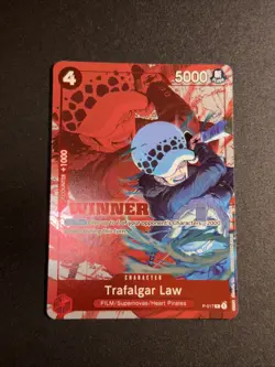 One Piece Card Game Trafalgar Law P-017 Winner Foil Eng English Near Mint - Image 1