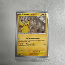 Pokemon TCG Pikachu At The Museum Jumbo Card Promo - Image 1