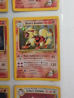 2000 Pokemon Gym Challenge Holographic Blaine's Arcanine card 1/132 - Image 1
