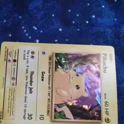 Pokemon Pikachu TCG Reverse Holo Card 35/108 Cracked Ice Holo - Image 5