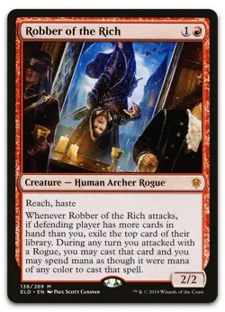 Robber of the Rich #138 (NM) Throne of Eldraine ELD Magic MTG - Image 1