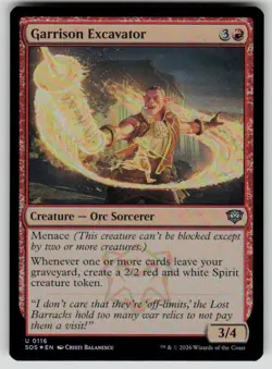 Garrison Excavator Foil Uncommon Secrets of Strixhaven 116 MTG Near Mint 2026 - Image 1