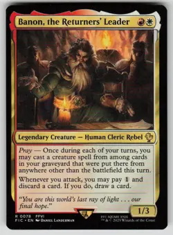 Banon, the Returners' Leader Rare Commander: FINAL FANTASY 78 MTG Near Mint 2025 - Image 1