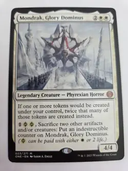 mtg, Mondrak, Glory Dominus Phyrexia: All Will Be One Regular NM - Image 1
