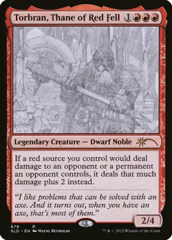 MTG Torbran, Thane of Red Fell (678) - Foil, NM-Mint, English Secret Lair Drop S - Image 1