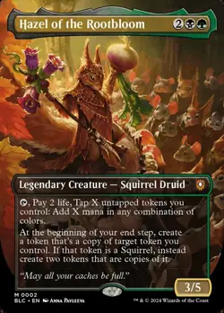1 x Hazel of the Rootbloom - Foil - Borderless - Commander: Bloomburrow - NM-Min - Image 1