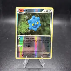 REVERSE HOLO Bronzor 58/102 Yuka Morii Clay Art - Triumphant Pokemon Card NM -j - Image 1