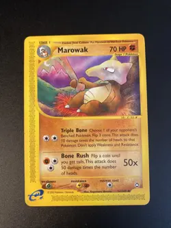 Pokemon Eng Uncommon Marowak 54/147 Aquapolis Vintage Near Mint - - Image 1