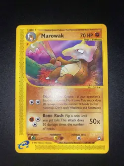 Pokemon Eng Uncommon Marowak 54/147 Aquapolis Vintage Near Mint - - Image 2