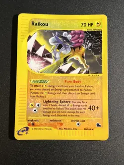 Pokemon raikou set skyridge eng 28/144 in inglese rara holo REVERSE rare foil - Image 1