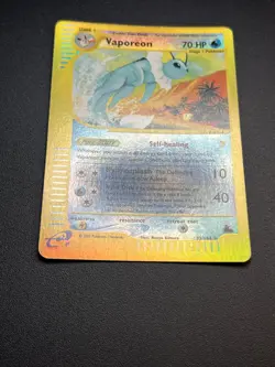 Pokemon vaporeon skyridge 33/144 eng rara rare holo REVERSE vintage kimura - Image 5