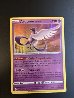 Pokemon ita Near Mint Rara Holo Foil Articuno Di Galar 063/203 Evoluzioni Eteree - Image 1