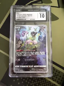 CGC Universal Grade 10 Mew Pokemon (2022) Japanese VSTAR Universe - 183/172 - Image 1