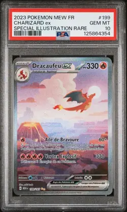 PSA 10 Dracaufeu ex 199/165 Pokemon EV3.5 : 151 - Francais - Image 1