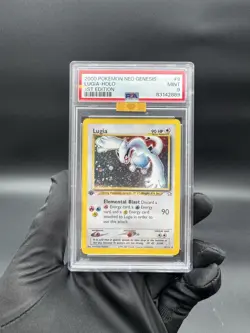 2000 Pokemon Neo Genesis Lugia Holo 1st Edition #9 PSA 9 MBA GOLD - Image 1