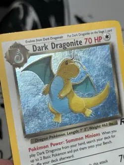 Pokemon Dark Dragonite 5/82 Holo Team Rocket SWIRL - Image 4