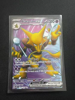 Pokemon TCG Alakazam Ex 188/165 Full Art Sv: Scarlet & Violet 151 - Image 1