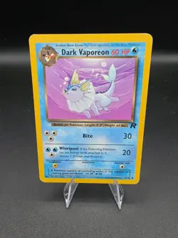 Dark Vaporeon 45/82 Unlimited Team Rocket Pokemon TCG MP - Image 1