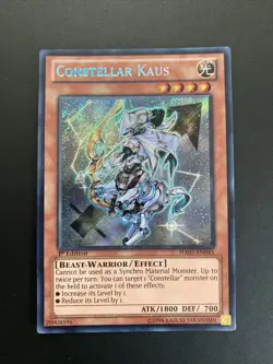 Yu Gi Oh Constellar Kaus Ha07-en045 Rara segreta Secret Rare 1st Eng Near Mint - Image 1