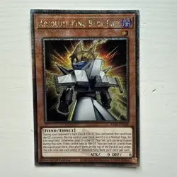 YUGIOH Absolute King Back Jack (RA04-EN244) Quarter Century Secret Rare 1st NM - Image 1
