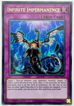 MAMA-EN100 Infinite Impermanence - Ultra Rare 1st Edition Near Mint YuGiOh Card - Image 1