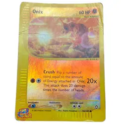 Pokemon Carta Card Rare Foil Eng Aquapolis Onix 98/137 Holo REVERSE Foil - Image 1