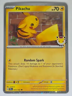 Pikachu (Pokemon Day 2026) 051/162 C Pokemon Miscellaneous Cards & Products NM - Image 1