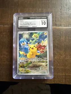 CGC 10 PIKACHU SVP027 BLACK STAR PROMO Pokemon Card - Image 1