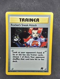 Trainer Rocket's Sneak Attack 16/82 Holo Pokemon Card Rare - Image 1